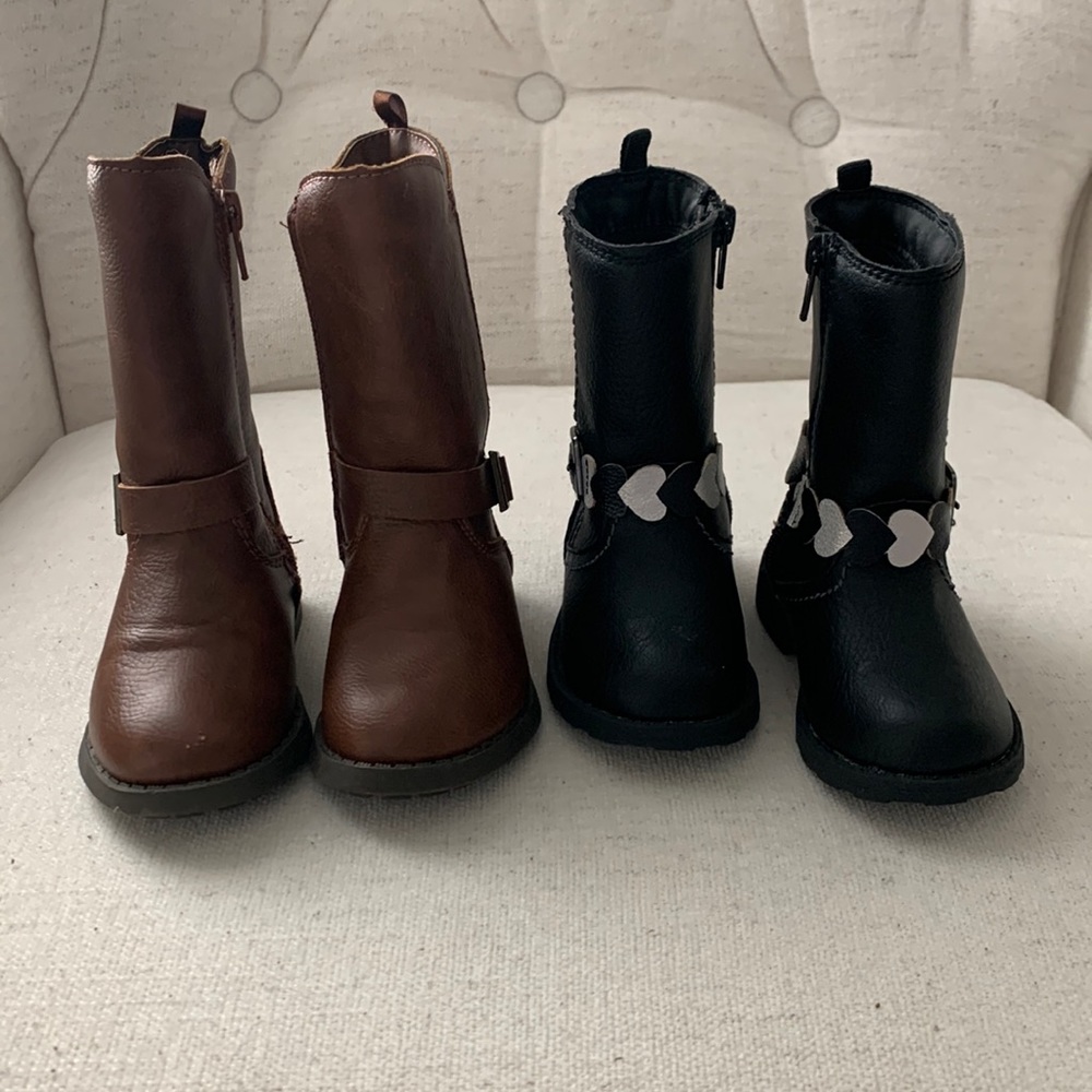 Toddler Girl’s Oshkosh & Carter’s Boot Bundle EUC Size 5